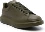 Alexander McQueen Oversized leather sneakers Green - Thumbnail 2