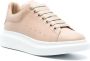 Alexander McQueen Oversized leather sneakers Neutrals - Thumbnail 2