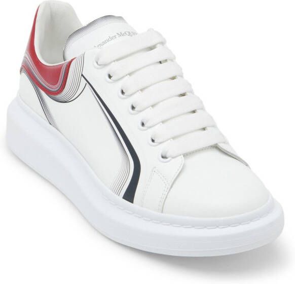 Alexander McQueen Oversized leather sneakers White