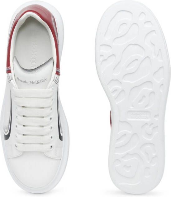 Alexander McQueen Oversized leather sneakers White