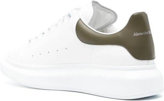 Alexander McQueen Oversized leather sneakers White