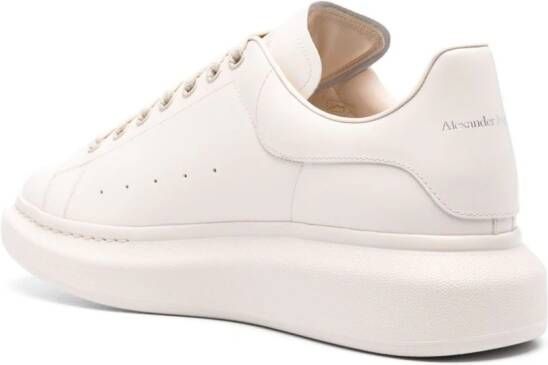 Alexander McQueen Oversized leather sneakers White