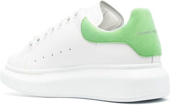 Alexander McQueen Oversized leather sneakers White