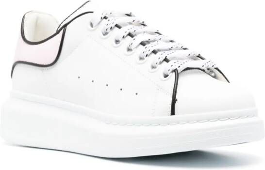 Alexander McQueen Oversized low-top leather sneakers White