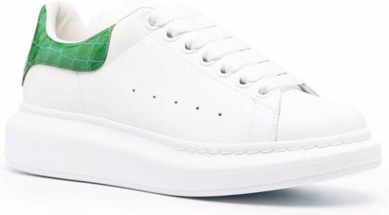 Alexander McQueen Oversized sole leather sneakers White