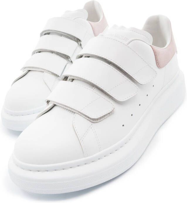 Alexander McQueen Oversized touch-strap sneakers White