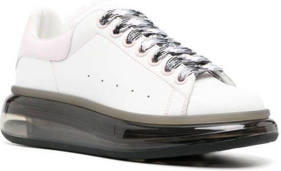 Alexander McQueen Oversized transparent sole sneakers White