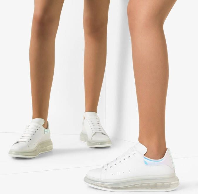 Alexander McQueen oversized two-tone sneakers White