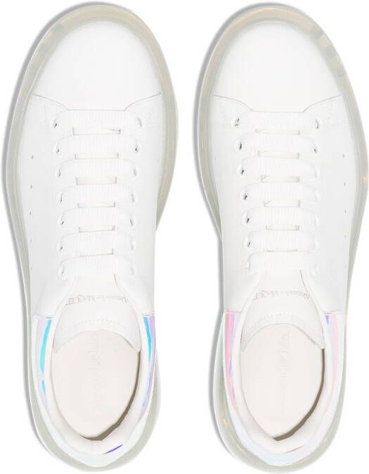 Alexander McQueen oversized two-tone sneakers White