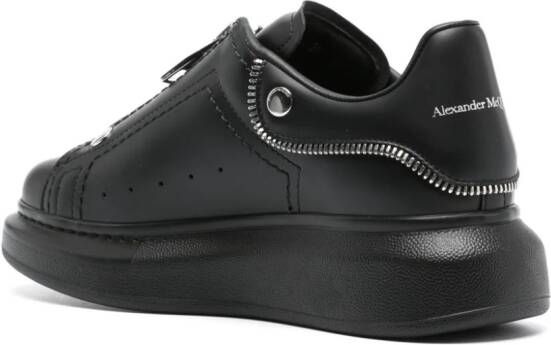 Alexander McQueen Oversized zip-up sneakers Black