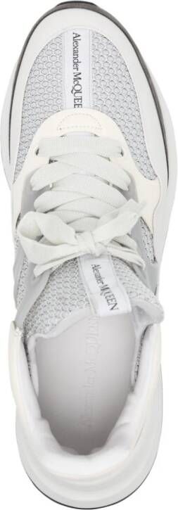 Alexander McQueen panelled lace-up sneakers Grey