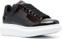 Alexander McQueen patent-leather low-top sneakers Black - Thumbnail 2