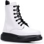 Alexander McQueen platform ankle boots White - Thumbnail 2