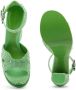 Alexander McQueen Platform Butterfly 135mm suede sandals Green - Thumbnail 3