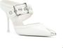 Alexander McQueen pointed-toe 100mm mules White - Thumbnail 2