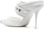 Alexander McQueen pointed-toe 100mm mules White - Thumbnail 3