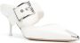 Alexander McQueen pointed-toe buckled mules White - Thumbnail 2