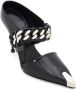 Alexander McQueen pointed-toe patent-leather mules Black - Thumbnail 2