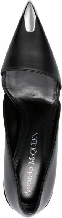 Alexander McQueen Punk 105mm leather pumps Black