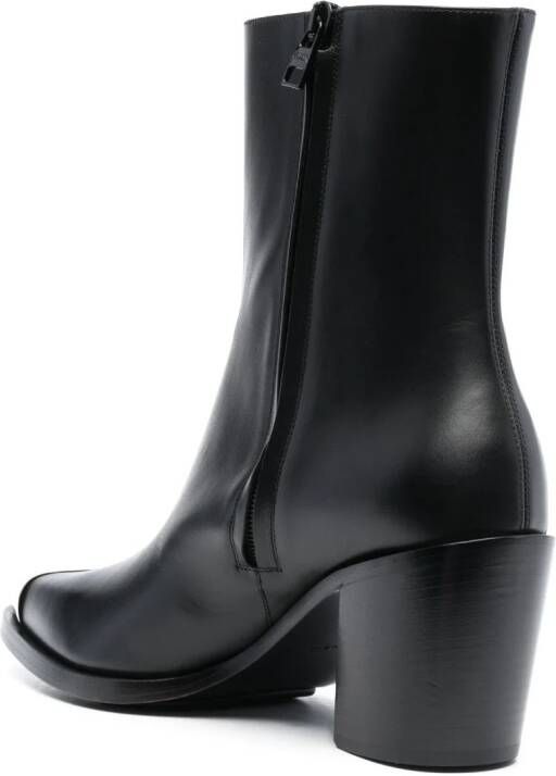Alexander McQueen Punk 75mm metal toe-cap boots Black