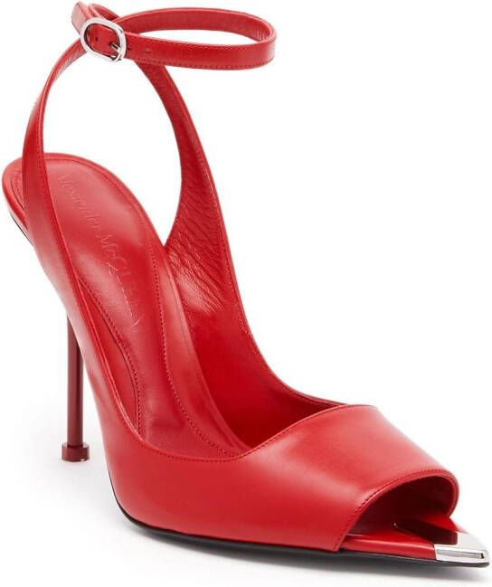 Alexander McQueen Punk 90mm sandals Red
