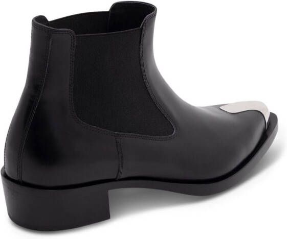 Alexander McQueen Punk Chelsea leather boots Black