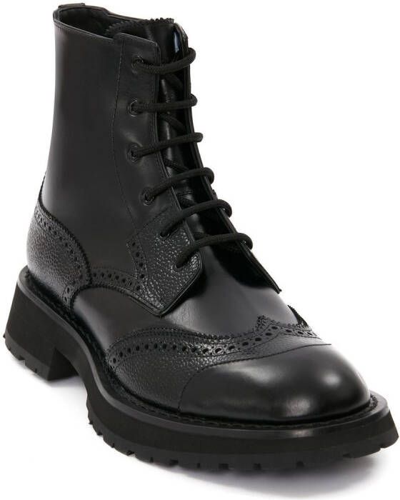 Alexander McQueen Punk Worker lace-up boots Black