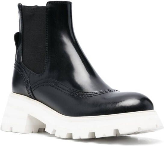 Alexander McQueen Rave leather Chelsea boot Black