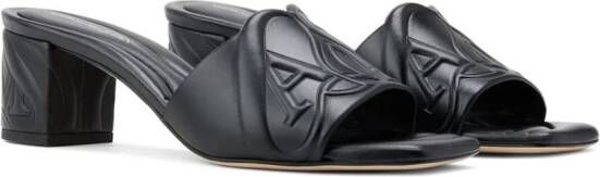 Alexander McQueen Seal 65mm leather mules Black