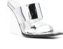 Alexander McQueen Shard 75mm wedge sandals Silver - Thumbnail 2