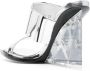 Alexander McQueen Shard 75mm wedge sandals Silver - Thumbnail 3