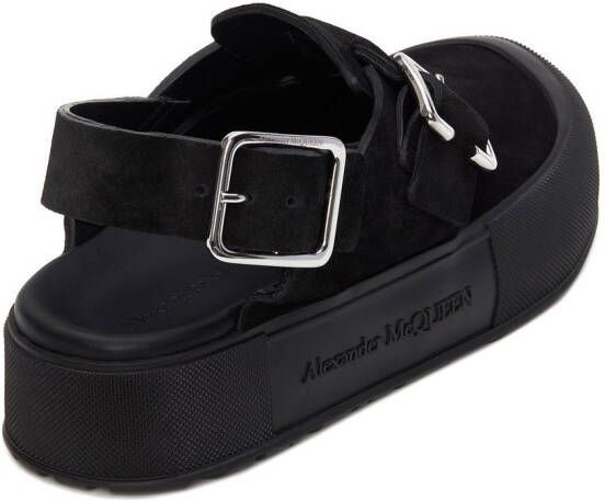 Alexander McQueen side buckle-fastening sandals Black