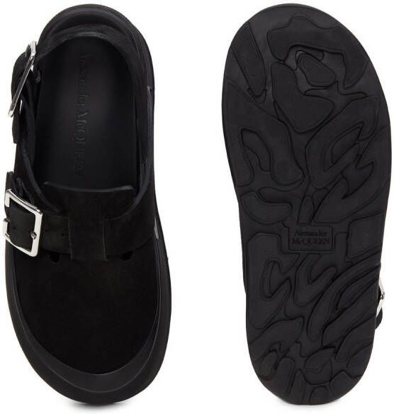 Alexander McQueen side buckle-fastening sandals Black