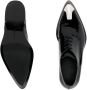 Alexander McQueen silver-tone toe-cap leather shoes Black - Thumbnail 3