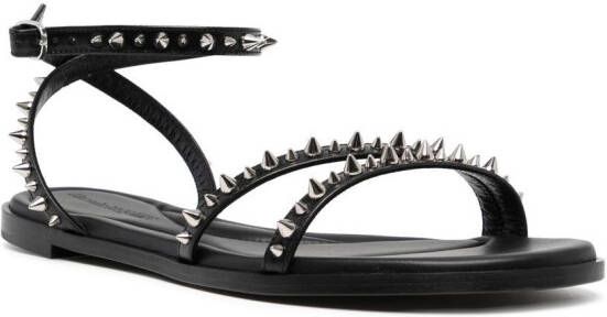 Alexander McQueen spike-stud leather sandals Black