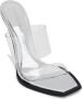 Alexander McQueen square-toe wedge-platform sandals Silver - Thumbnail 2