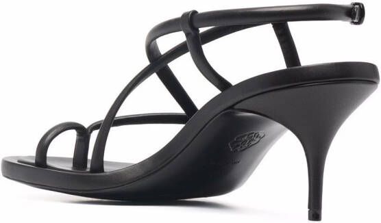 Alexander McQueen strappy leather sandals Black