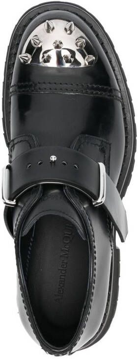 Alexander McQueen studded toe-cap monk shoes Black