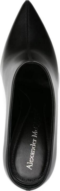 Alexander McQueen Thorn 90mm leather mules Black