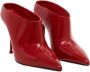 Alexander McQueen Thorn patent leather mules Red - Thumbnail 3