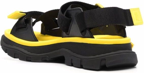 Alexander McQueen touch-strap open-toe sandals Black