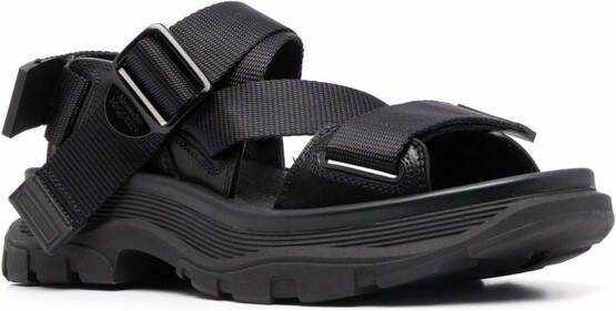 Alexander McQueen Tread flat sandals Black