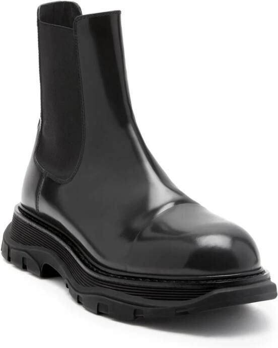 Alexander McQueen Tread leather Chelsea boots Black