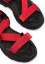 Alexander McQueen Tread logo-tape sandals Red - Thumbnail 2