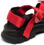 Alexander McQueen Tread logo-tape sandals Red - Thumbnail 4