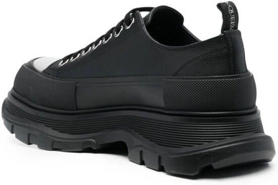 Alexander McQueen Tread metal-toecap sneakers Black