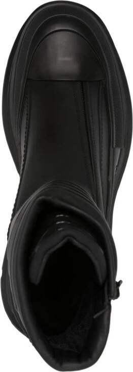 Alexander McQueen Tread Slick 45mm leather boots Black