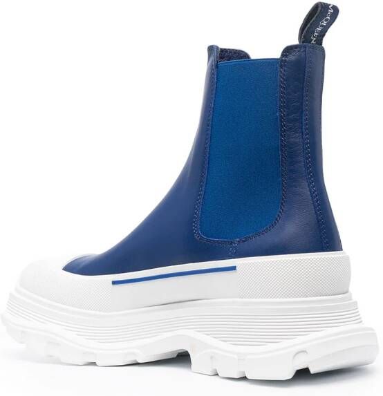 Alexander McQueen Tread Slick ankle boots Blue