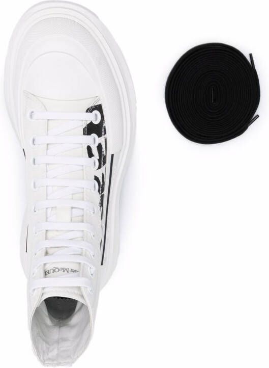 Alexander McQueen Tread Slick hi-top sneakers White