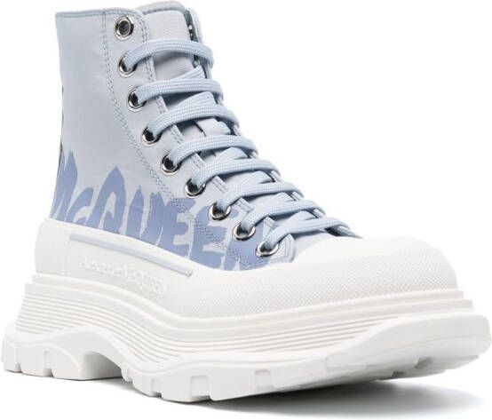 Alexander McQueen Tread Slick high-top sneakers Blue